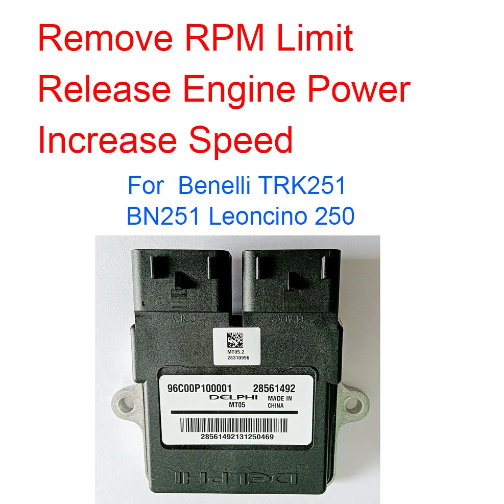 Modified Engine Control Module Unit ECU Remove Speed Limit Release Engine Powerfor Benelli TRK251 BN251 TRK 251 Leoncino 250