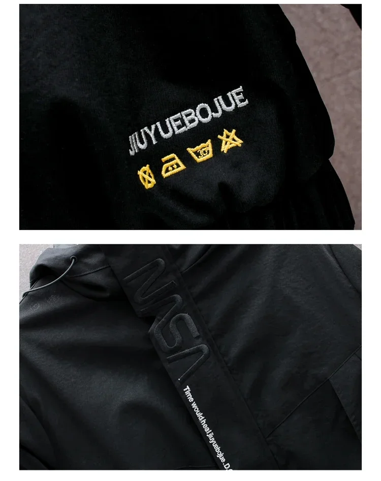 Chaqueta de tendencia de moda de ocio para hombre, ropa con capucha para exteriores, Tops de doble cara, usable