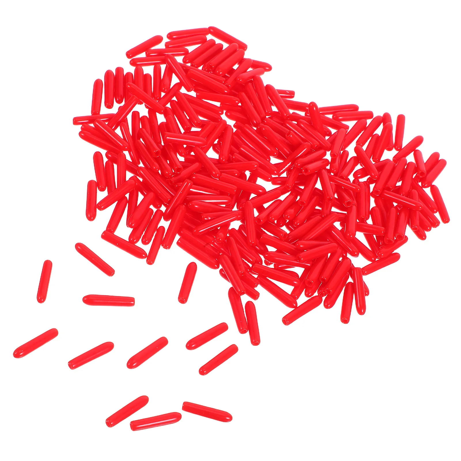 200 個ピンセット先端プロテクター PVC カバーまつげエクステンションツール用ノンスリップ保護キャップホームサロンラボピンセットプロテクター