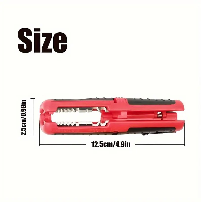 Multifunctional Cable Wire Stripper Cutter Pliers Hand Tool Hardware Tool Portable Anti-skid Handle Strip Pen Clip