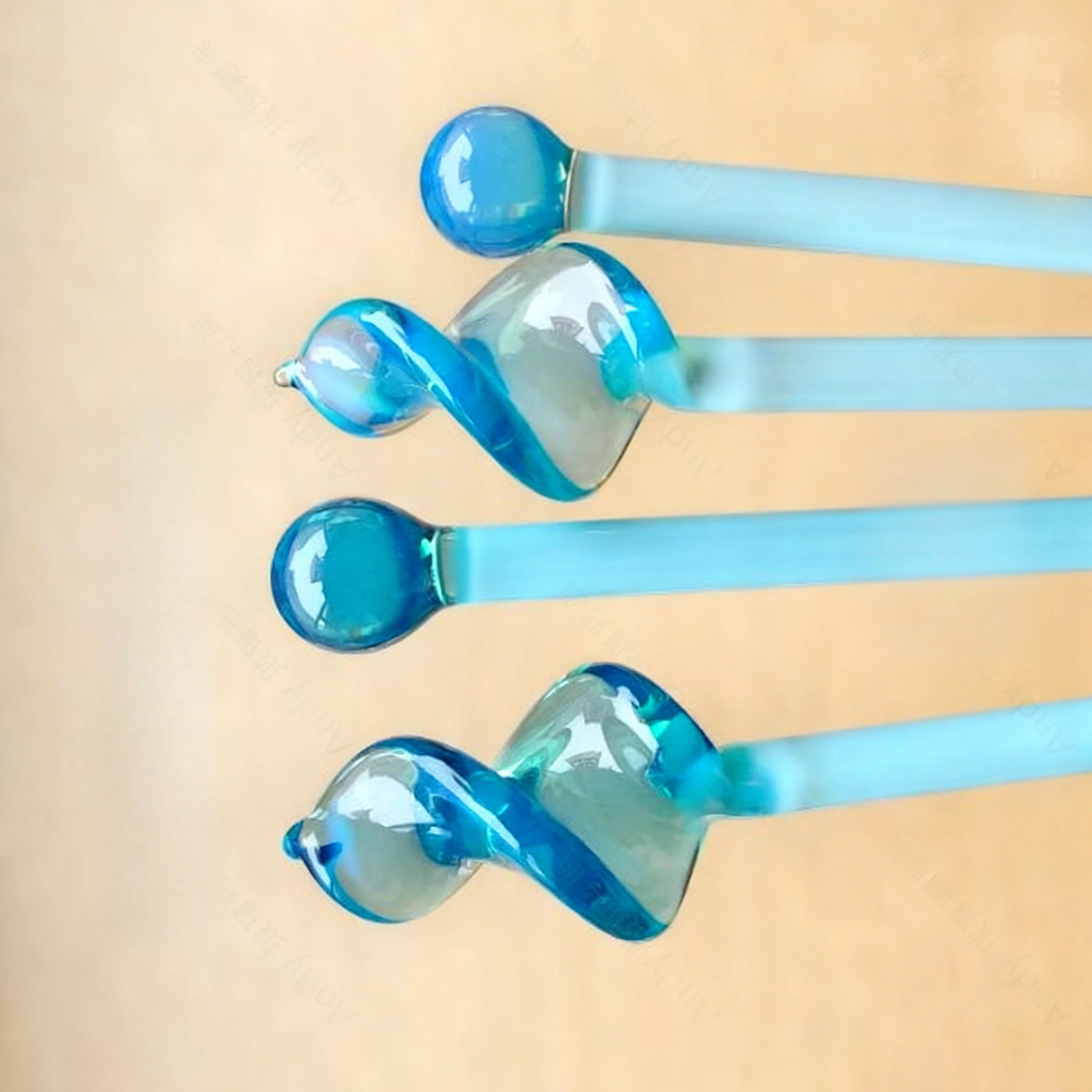 NEW   B18 Light Water Blue Burnt Glass Color Material Lamp Work Glass Rod Color Glass Hard Material High Borosilicate