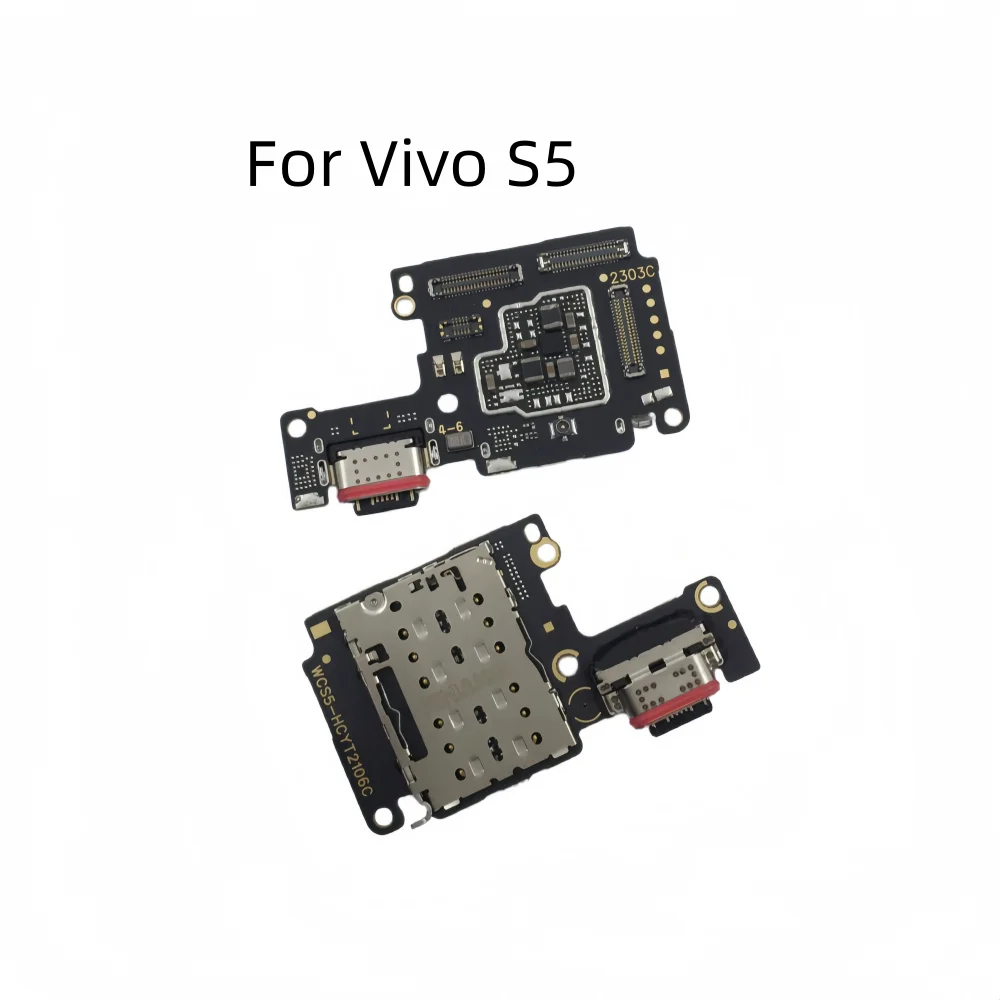 1pcs USB Charging Port Charger Base Connector For Vivo S5 Vivo S15 5G Vivo S15 Pro 5G With Microphone Replace Part