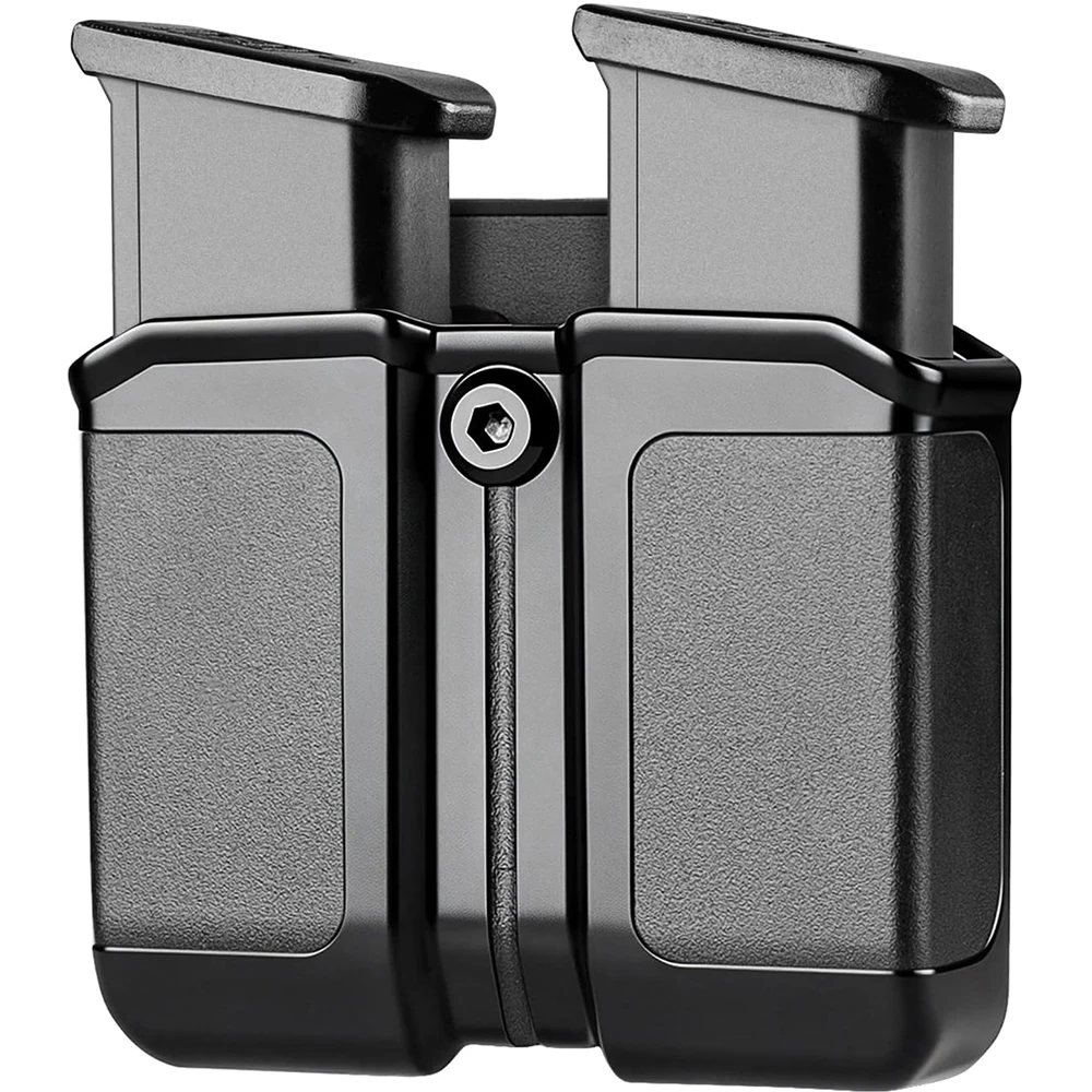 Gunflower OWB Universal Polymer Double Magazine Pouch with Belt Clip for 9mm Double Stack Stainless Magazines For hot guns