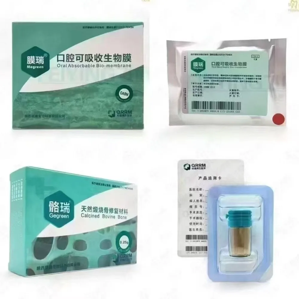 

Стоматологические материалы Костный порошок Стоматологический кальцинированный материал для восстановления костей бычьей кости Впитывающийся для полости рта Биомембрана Стоматологические материалы