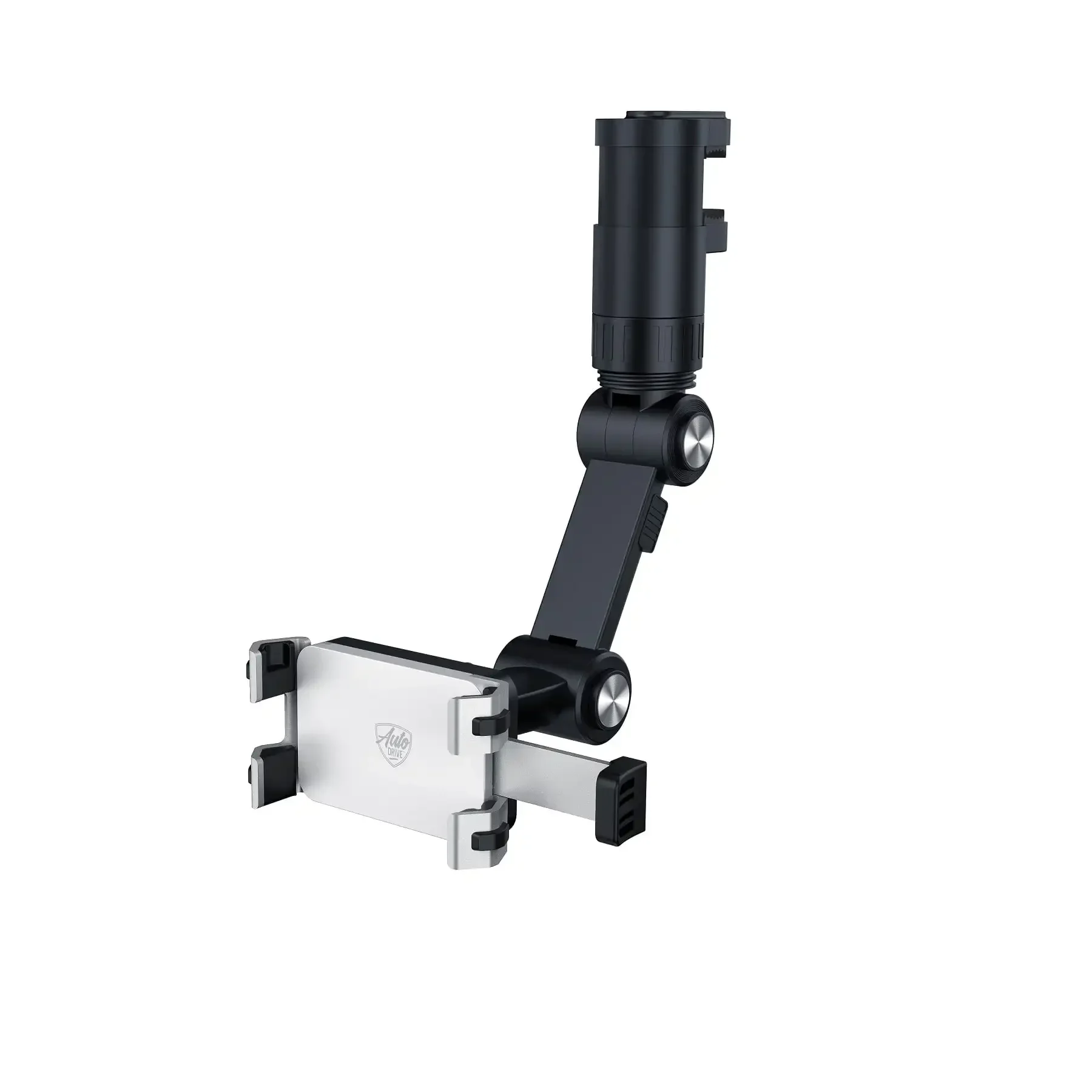 

Rearview Mirror Clamp Phone Mount with Aluminum Multi-Directional Metal arms 360°Rotating