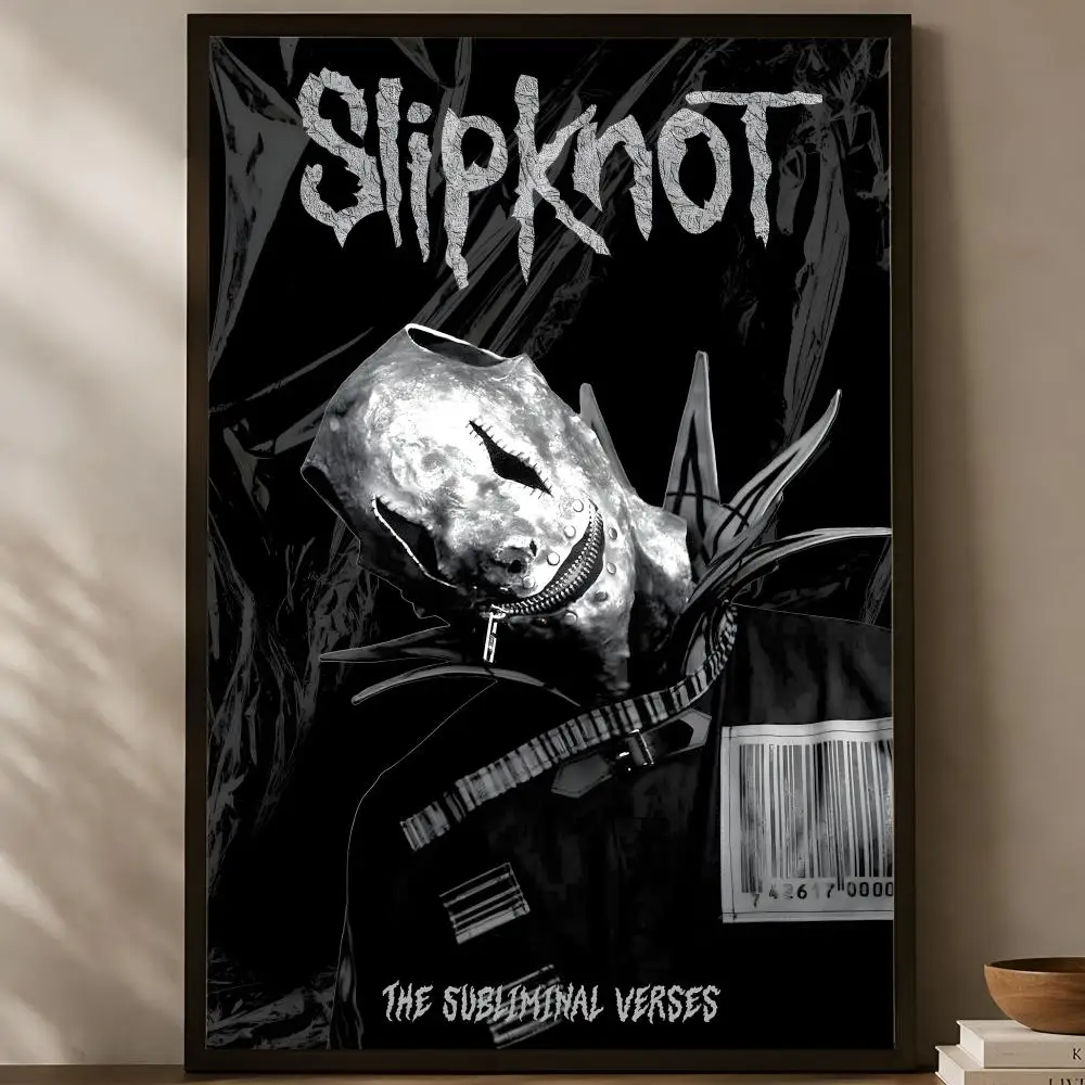 Band S-Slipknot Poster, selbstklebendes HD-PVC-Wandkunstposter, wasserfeste Dekoration für Schlafzimmer, Wohnzimmer und Zuhause – Detail 12