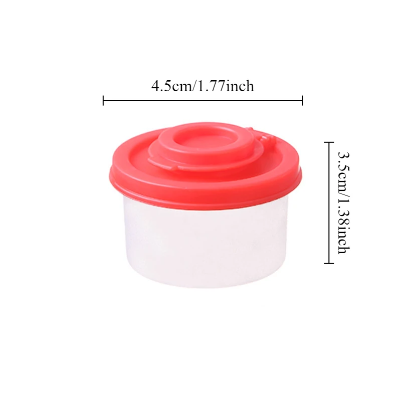 1/4Pcs Mini 50ml Kitchen Seasoning Jars Set Dustproof Insect-Proof for Salt Pepper Sugar Cocoa Powder Sprinkle Seasoning Tools