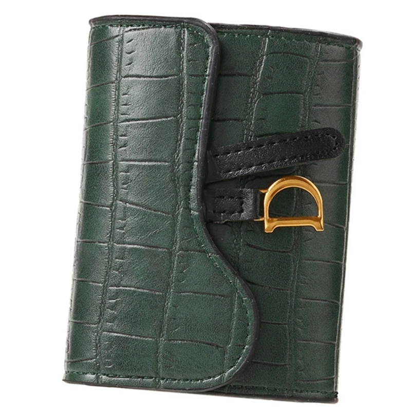 Dreifach faltbare Geldbörse für Bankkarten, Bargeldhalter, Alligator-Textur, Geldbörse für Mädchen, Clutch-Tasche, tragbare