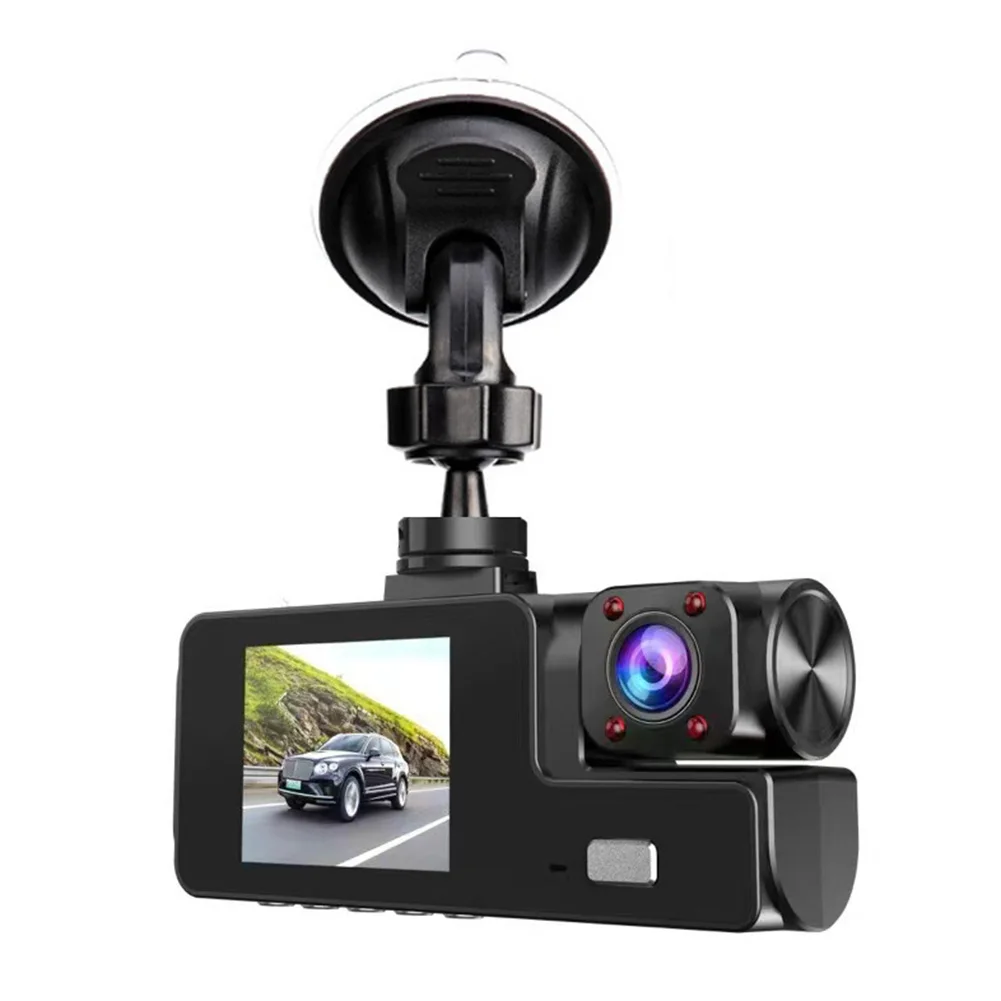 3-lens 1080P Car Dash Cam For Night Vision DVR Lens Camera Driving Recorder High Quality Triple-lens Dashcam