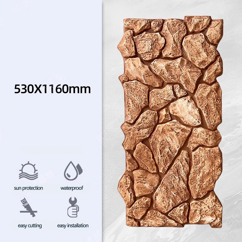 بو لوحة الحائط القلعة نموذج الديكور الداخلي الخارجي استخدام B1 معدل الحريق مواد البناء #4