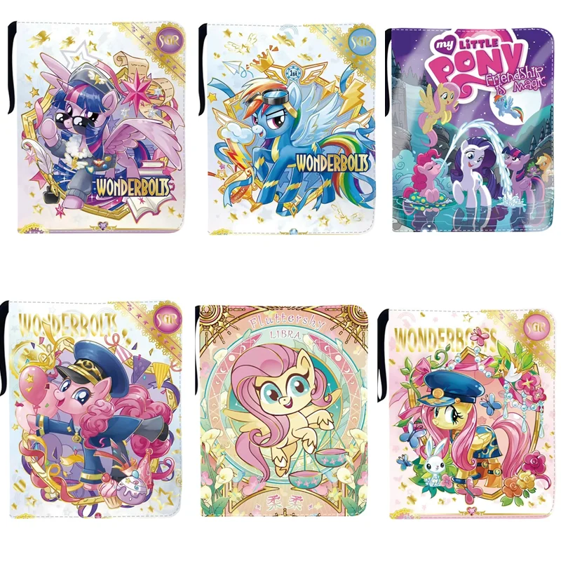 400-900pcs Card Album Book Anime My Little Pony Collection Card Zipper Game Cards Sunny Starscout Binder Holder Kids Gifts Toys