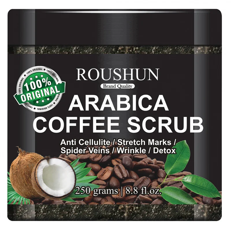 

ROUSHUN ARABICA COFFEE SCRUB Large Capacity Family Pack Body Scrub Gentle Deep Cleansing Skin