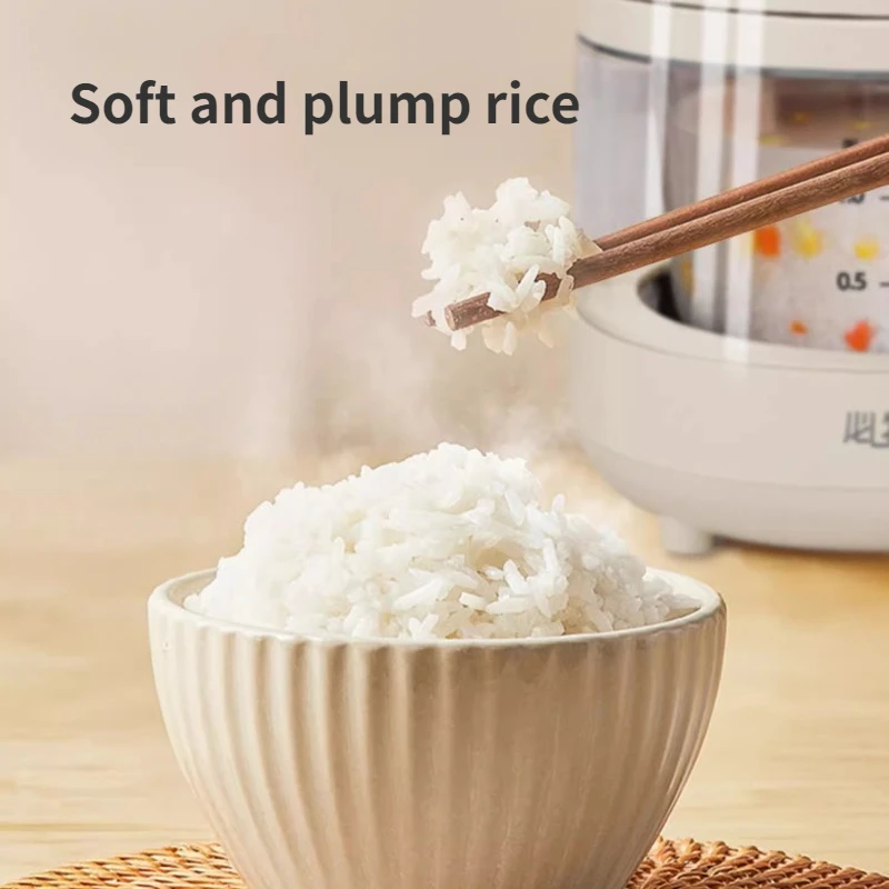 Household Rice Cooker 220V Visual 3L Capacity Multifunctional Transparent Glass Inner Tank for 1-6 Persons Kitchen Appliances