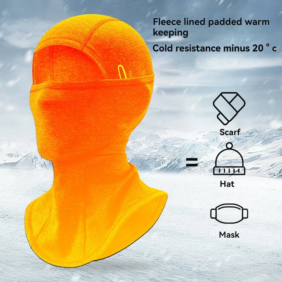 GTUBIKE Winter Cycling Mask Fleece Thermal Keep Warm Windproof Cycling Face Mask Balaclava Ski Mask Fishing Skiing Hat Headwear