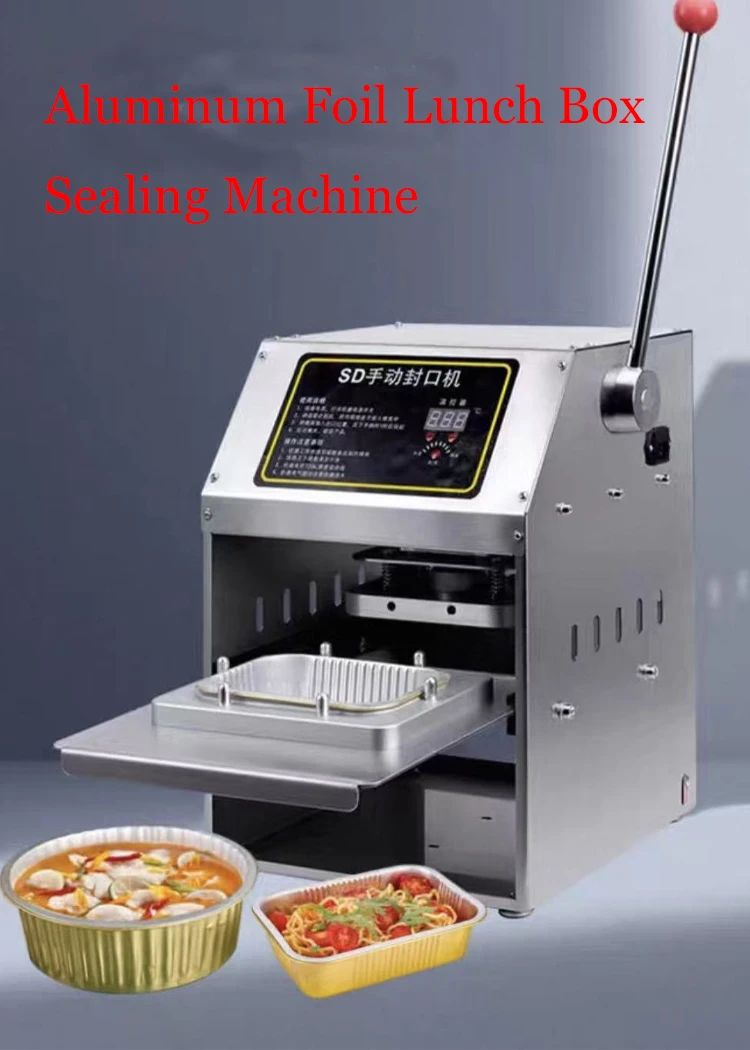 

Sealing180/250/280MM Aluminum Foil Lunch Box Sealing Machine Commercial Disposable Lunch Box Sealer Manual Press