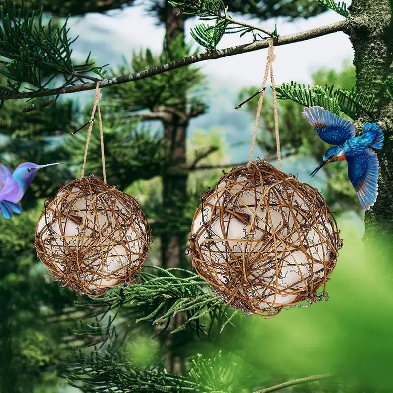 Hummingbird Nesting Kit Twine Design Warm Bedding Nest Materials Globe Nesting House Garden Aupplies Home Decor Accessories