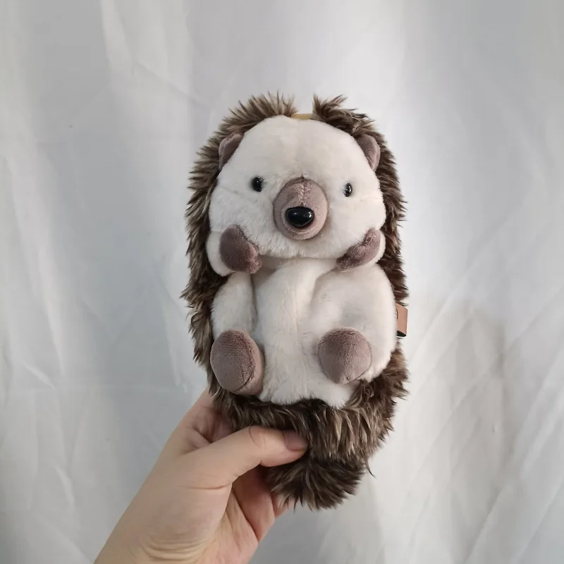 Lovely Fat Hedgehog Cute Brown Animal Pencil Bag Pen Case Stationery Soft Plush Toy Girl Boy Birthday Christmas Gift 1pc