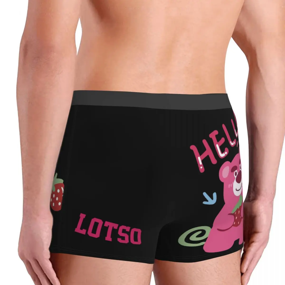 Disney Toy Story Lotso Cute Bear Underpants Cotton Panties Men's Underwear Ventilate Shorts Boxer Briefs