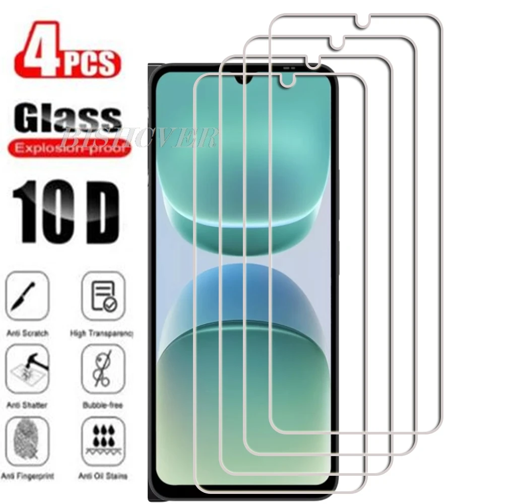 4Pcs Tempered Glass For Blackview Oscal Tiger 8  6.88" Blackview Shark 6 5G Screen Protector Phone Protective Glass Film 9H