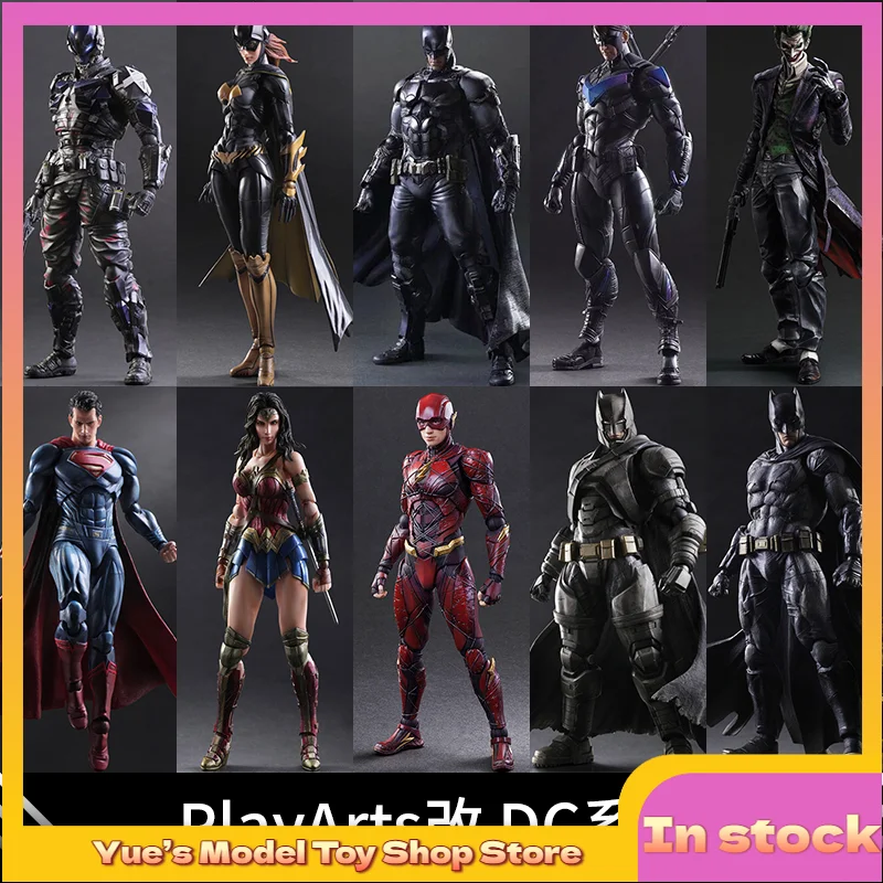 

【In Stock】PA Modified Batman Superman Joker Flash Movable Figure Anime Model Toy Collection Gift