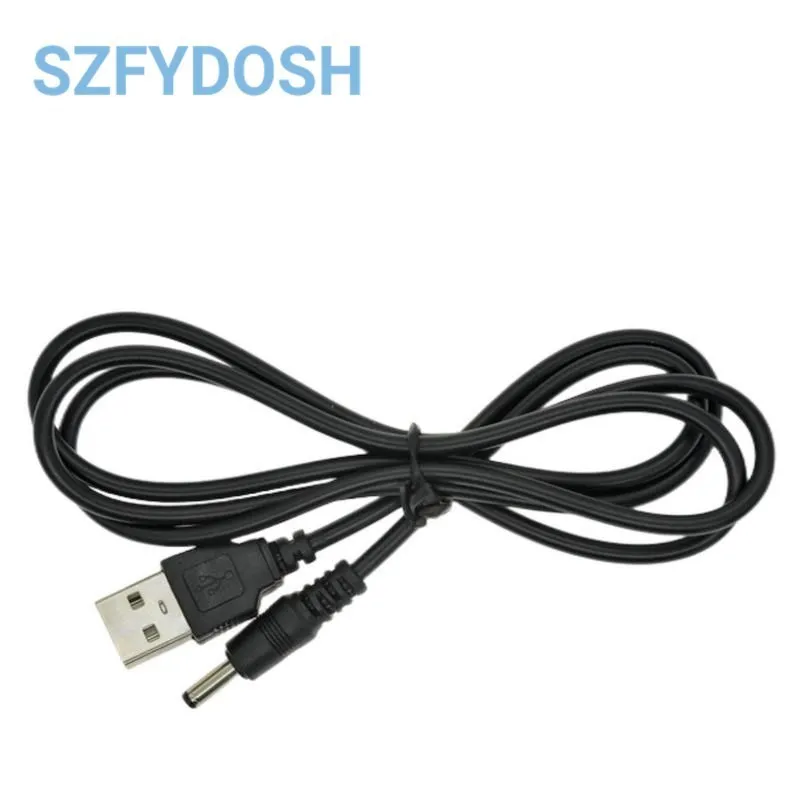 USB Male To 3.5x1.35mm DC5.5*2.1mm Plug Barrel Jack 5V DC Power Supply Cord Adapter Charger Cable