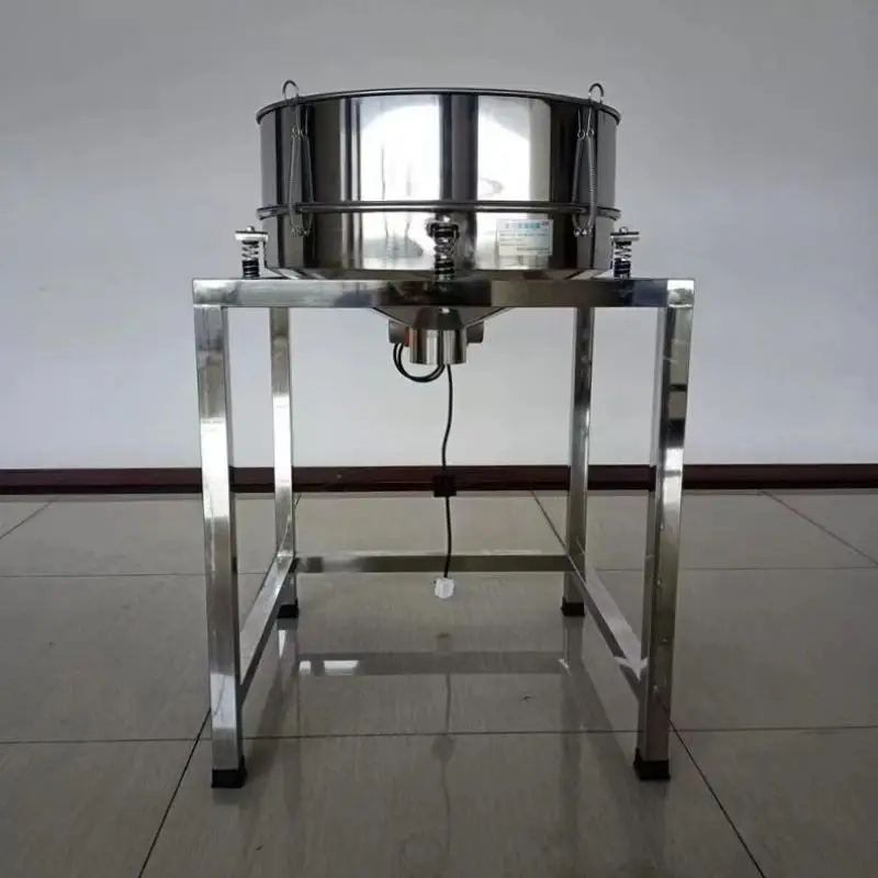 Peneira Vibratória Elétrica de Aço Inoxidável de 60CM de Diâmetro para Pó e Grãos - Mais Vendida