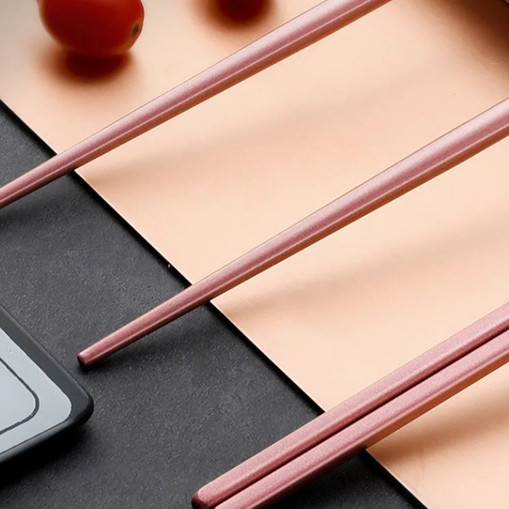 

3Pcs Stainless Steel Flatware Set Portable Spoon Chopsticks Fork Travel Silverware Kit for Camping Picnic Office Car