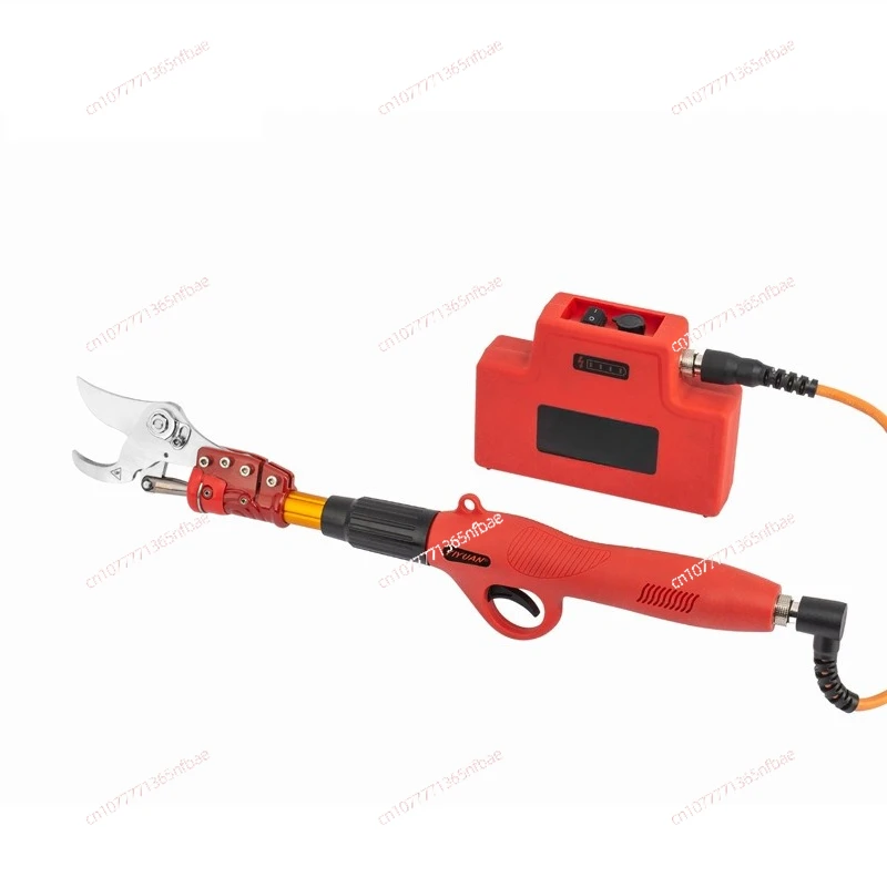 Lithium battery high branch shears extended pruning shears, opening 4 cm electric fruit tree thick branch shears