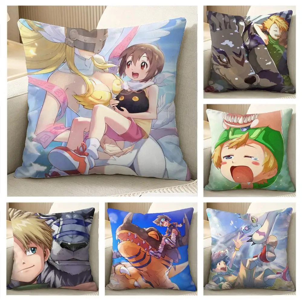 

D-Digimon Cushion Cover comfortable cushion covers, pillowcases, sofa cushions, warm and unique home decor, pillowcases