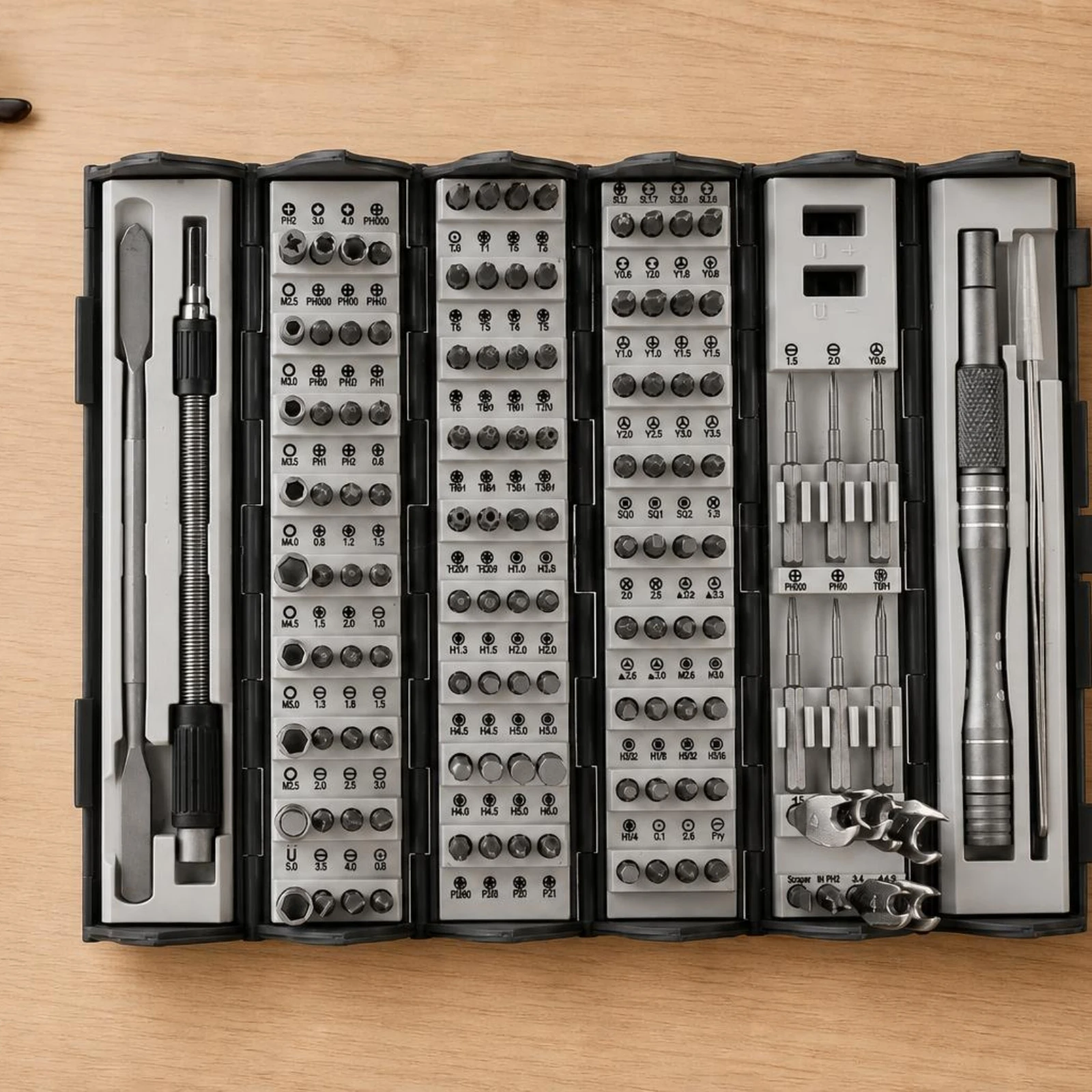 Precision Screwdriver Kit Portable Precision Screwdriver Set with Tweezers Tool Lightweight Ergonomic for Technicians