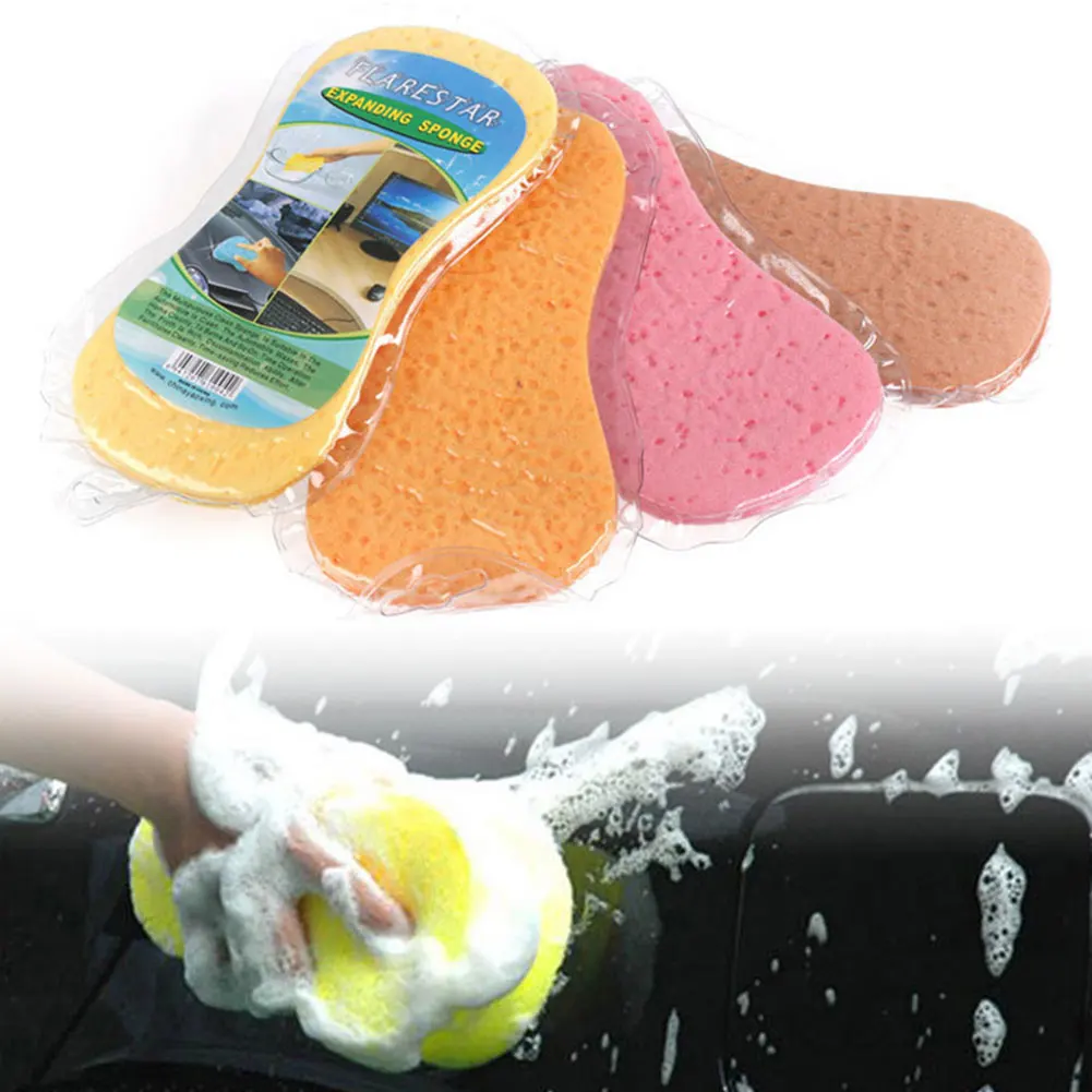 

Practical Vacuum Compressed Car Care Wash Soft Sponge Washing Cleaning Tool High-density Nano-compressed Sponge Car Clean Tool
