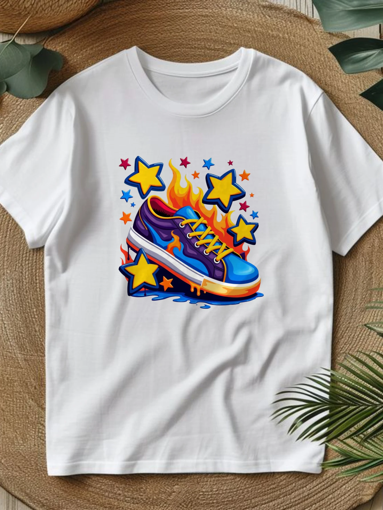 Summer Clothing Options - Süße kurze Oberteile, Damen-T-Shirts mit Rundhalsausschnitt,