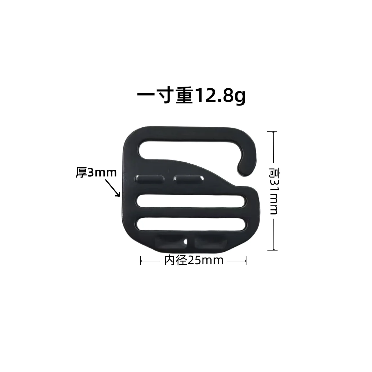 50 Black  pull lock  carabiner hook shackle and 100 G link connector DIY Keychains keyring FOB