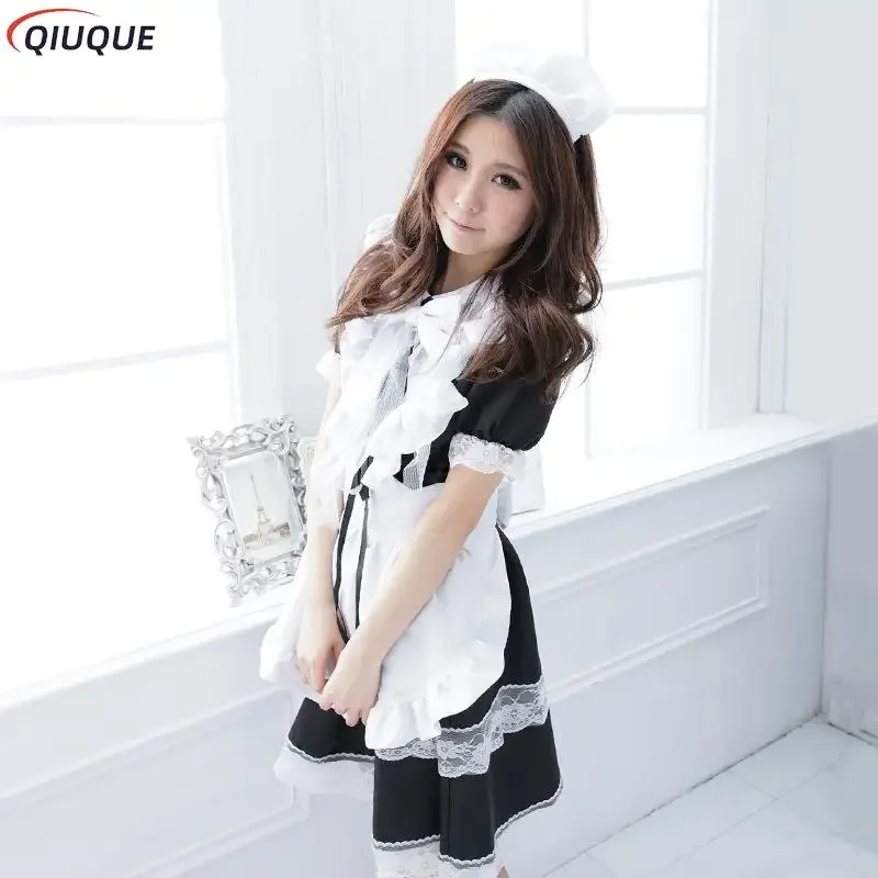 Robe de demoiselle d'honneur pour femmes, robe lolita, tablier, uniforme de princesse pour filles mignonnes, robe de cosplay anime Gelplay