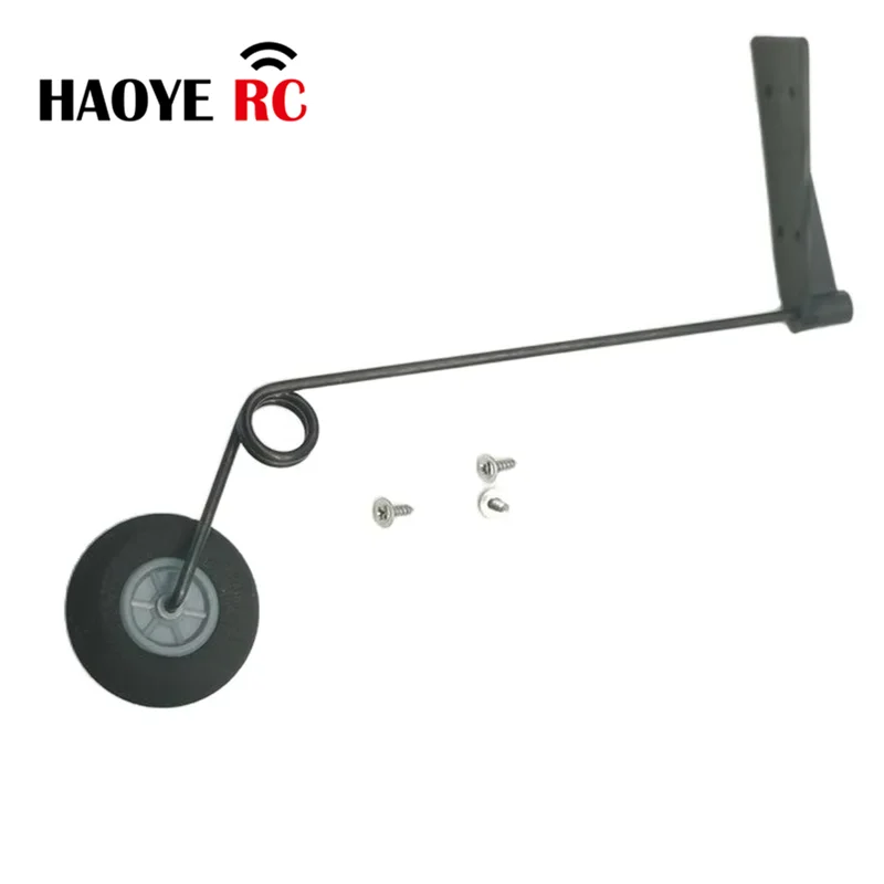 Haoye 1 Set Steerable Foam Tail Wheel Assembly  For RC Model Tail Wheel DIY Modification RC Accessories