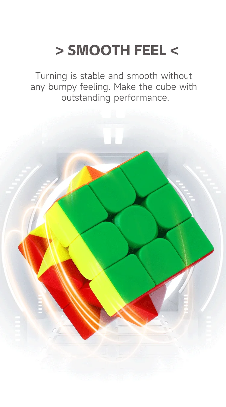 매직 큐브 마그네틱 3x3x3 컨벤션 매직 큐브 레이싱 스트레스 해소 퍼즐 전문 부드러운 속도 게임 어린이 장난감 선물