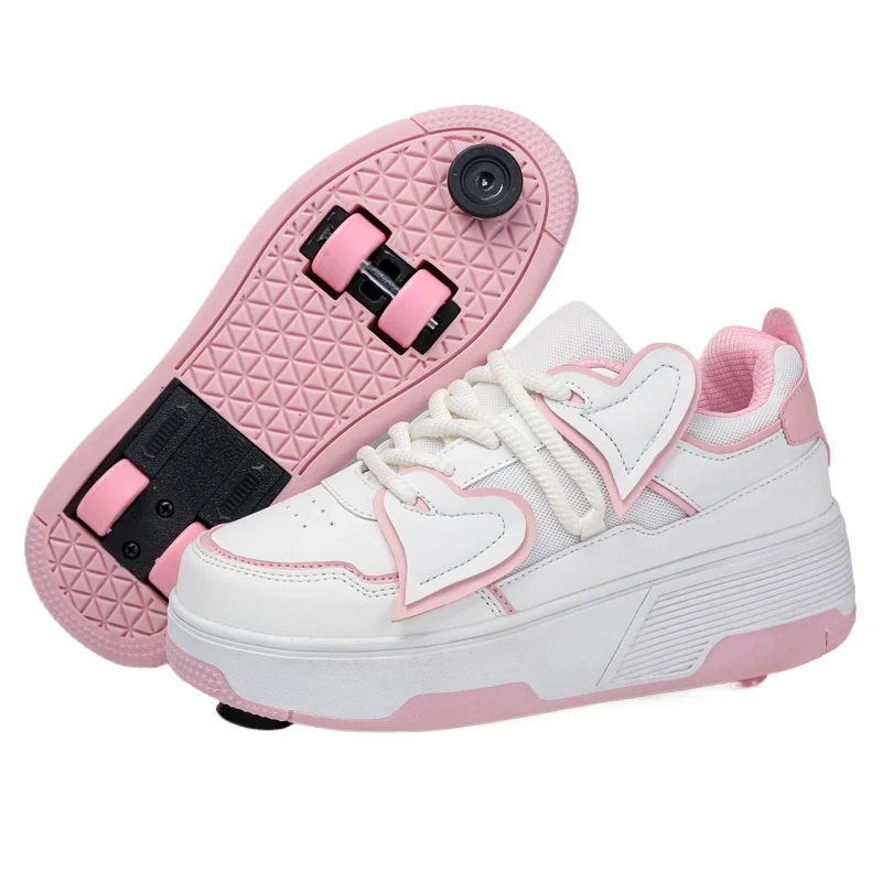 

Роликовые коньки для девочек (4 колеса), спортивная обувь с роликами, повседневные роликовые коньки для активного отдыха и прогулок, обувь для школьников.