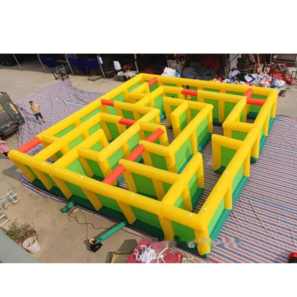 Portable Inflatable Obstacles Games Kids Corn Maze Funny Park Game Playground Equipment For Outdoor Event