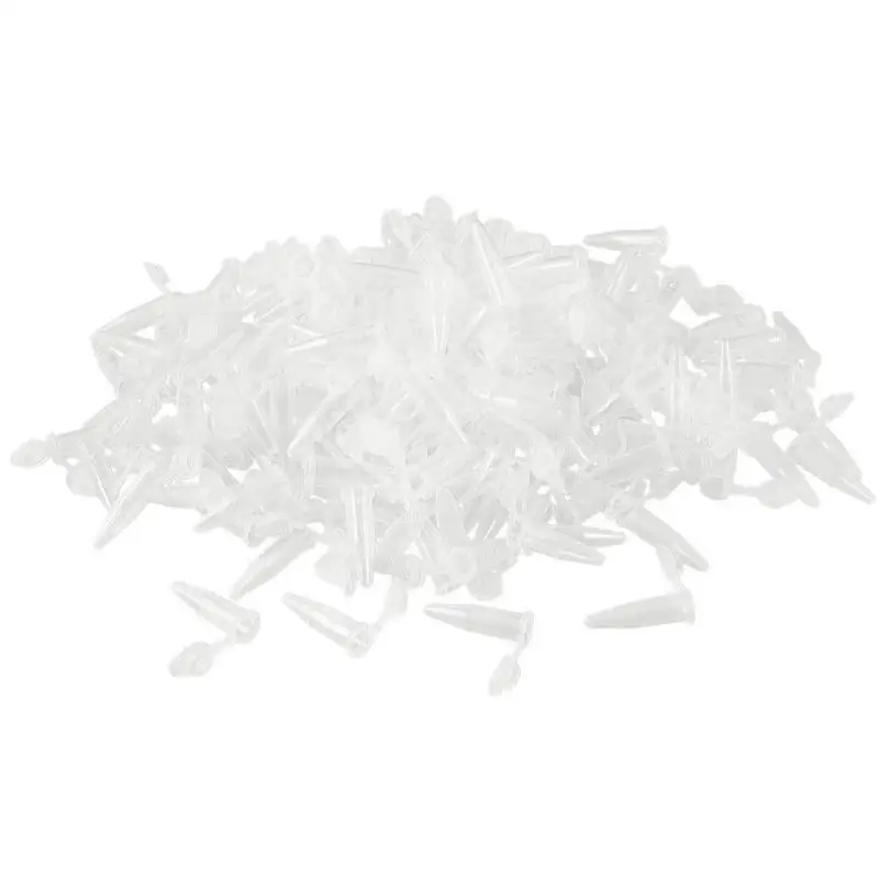 100pcs 1.5ml Lab Mini Plastic Test Tube Centrifuge Vial Snap Cap Polypropylene Micro Vials for Sample Storage Container No-Leak