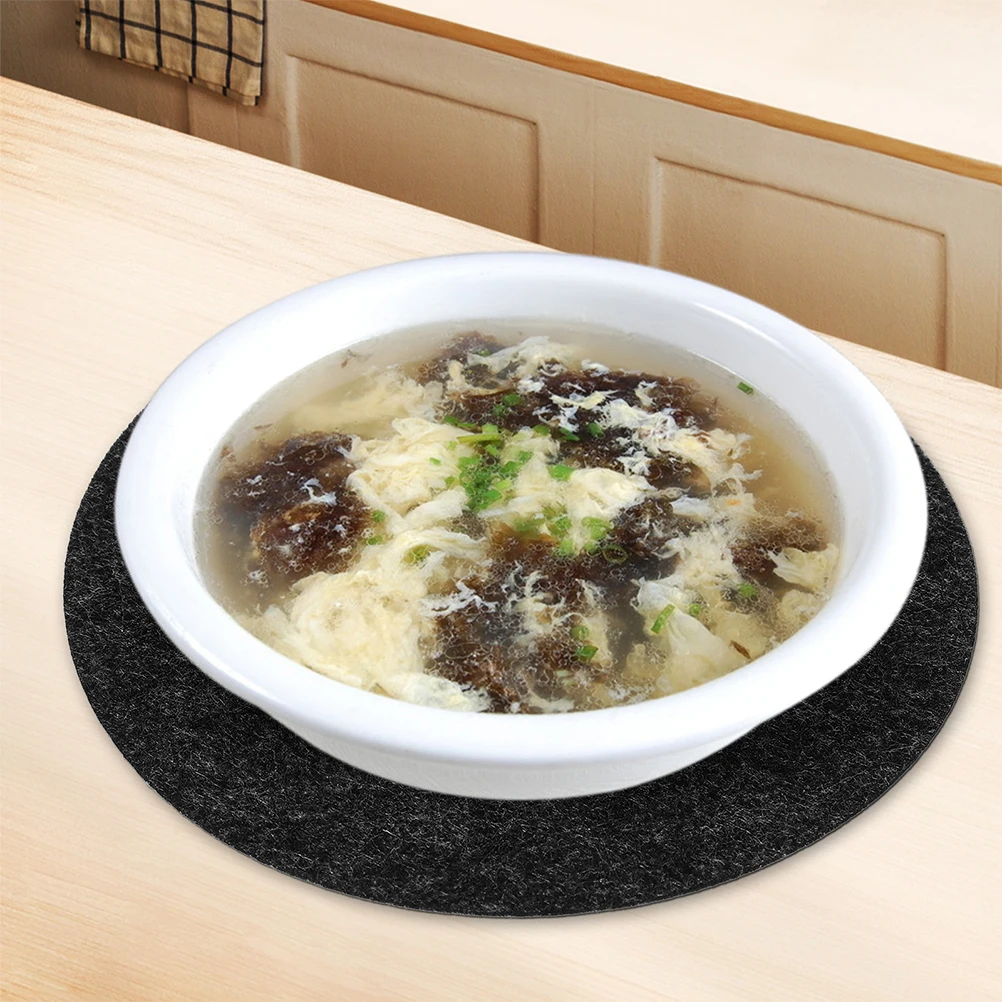 

10pcs Felt Plate Insulation Pads Anti-Collision Dish Storage Protectors Separator For Bowls China Cookware Dividers