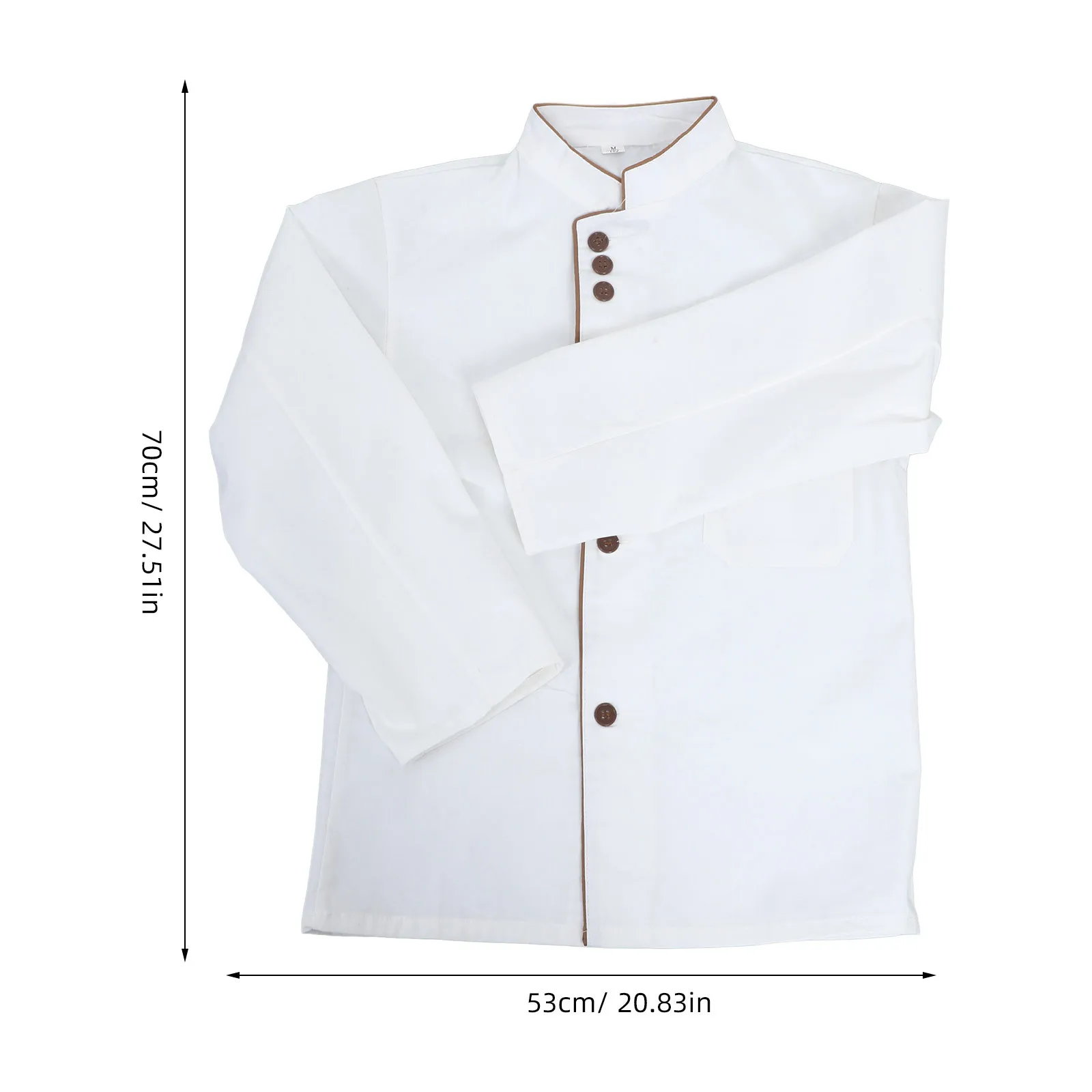 Manteau de Chef à manches longues unisexe, respirant, résistant à l'huile, facile à nettoyer, vêtements de travail de cuisine pour le personnel de restauration de Restaurant et d'hôtel