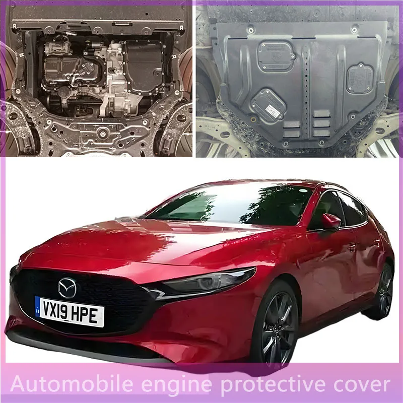 Sob a placa de proteção do motor respingo escudo lama fender placa capa mudflap mudapron mudgu para mazda 3 axela 2014-2023