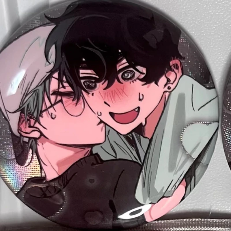 Broche de Cosplay Anime ALIEN STAGE IVAN TILL, Badge en fer blanc unisexe pour adulte, 2 pièces/ensemble, épingles à revers, sac, accessoires de Costume, accessoire cadeau