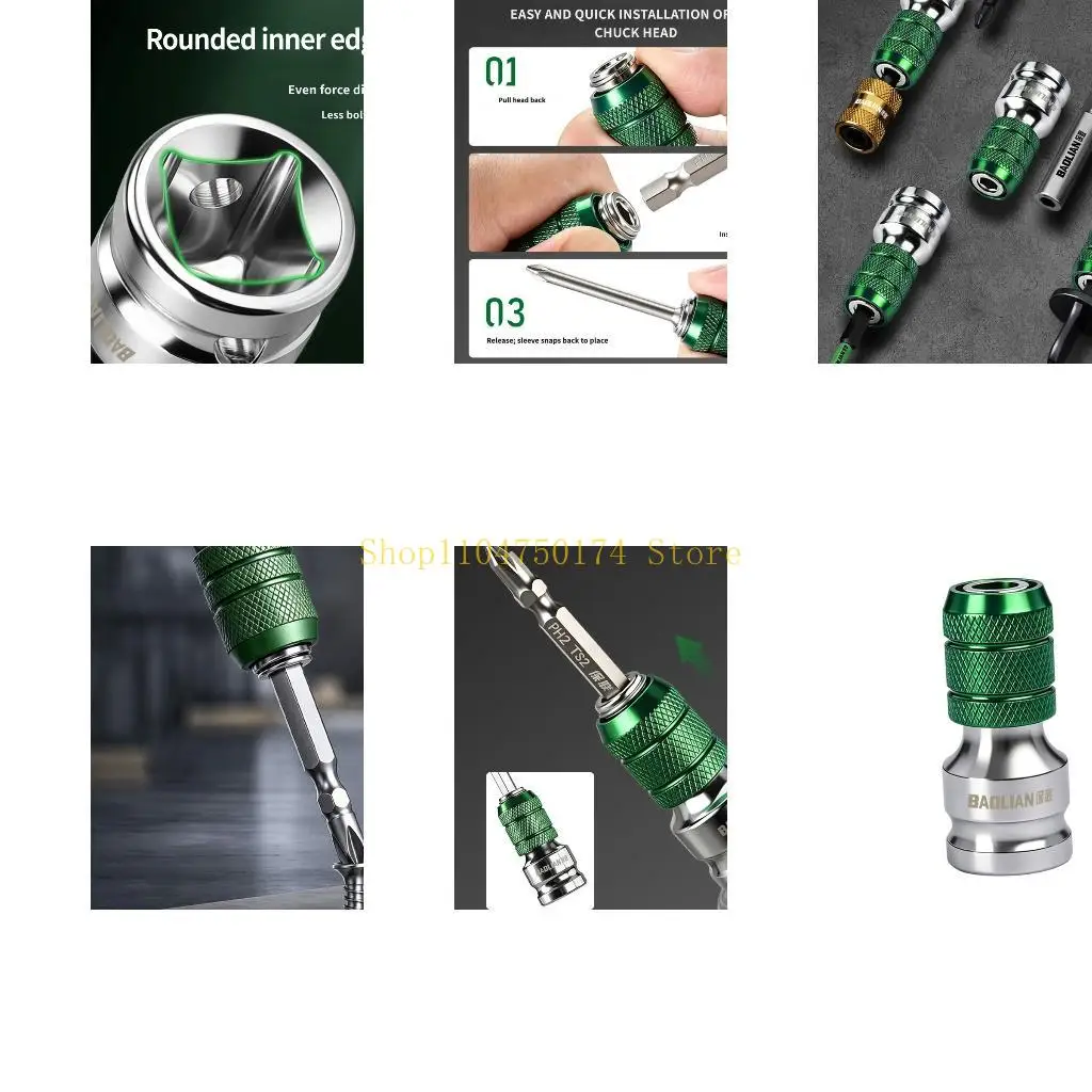 Compactly 5.0Cm Impact Wrench to Bit Adapter, 1/2