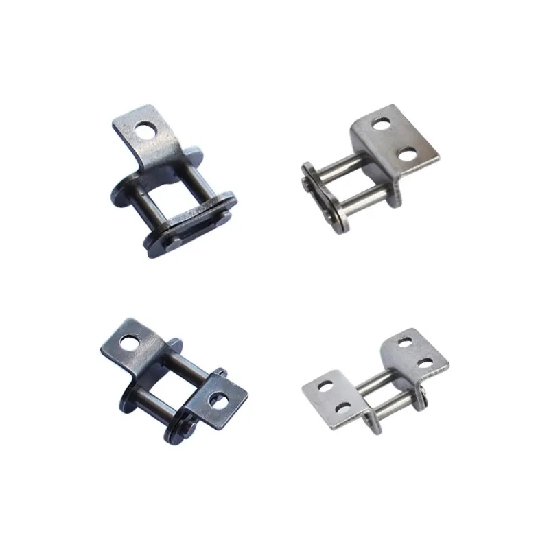 Industrial Bent Plate Drive Transmission Chain Connector, Single Hole, Double Hole ,Full Buckle Chain Join , 08B 10A 12A