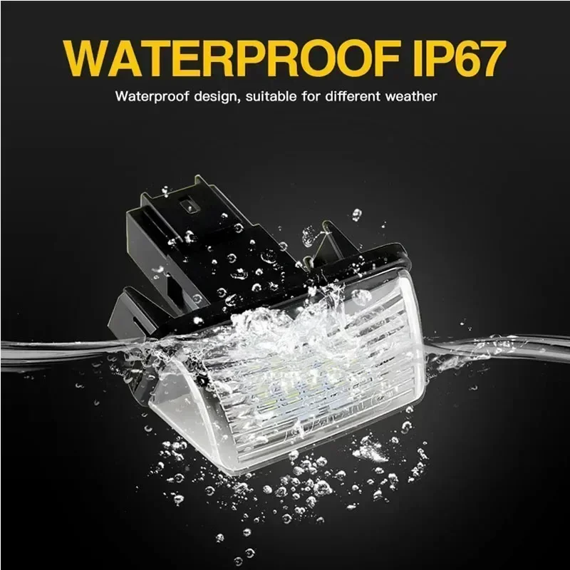 2Pcs for Peugeot 206 207 306 307 308 406 407 5008 Partner Citroen C3 C3 Ii C3 License Plate Light 12V LED Number Signal Light - Image 3