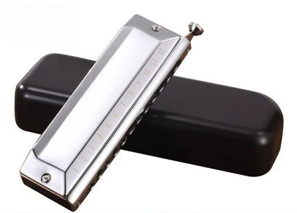 Semi-Chromatic Harmonica 12 Holes 16 Holes, Professional Grade for Adult Beginners, Easy to Learn Musical Instrument