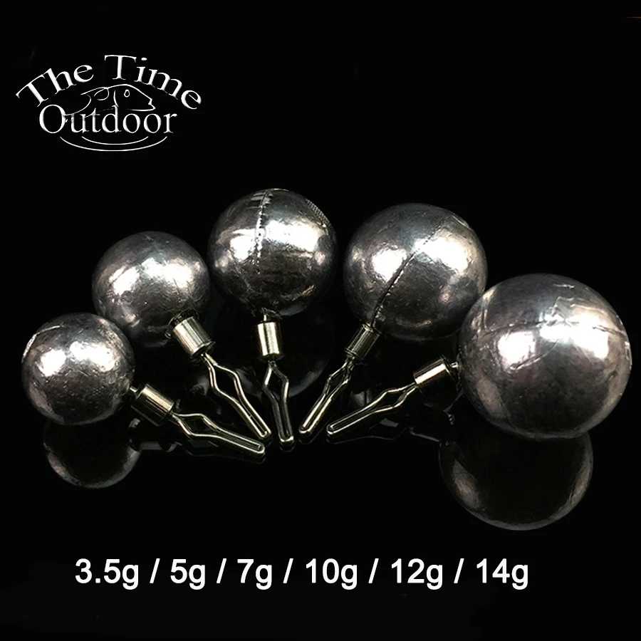  Best-selling5 pcs/lot  Weights Sinker Accessorys With Swivel For Carp Fishing Sinker 3.5g/5g/7g /10g/14gTackle Tools