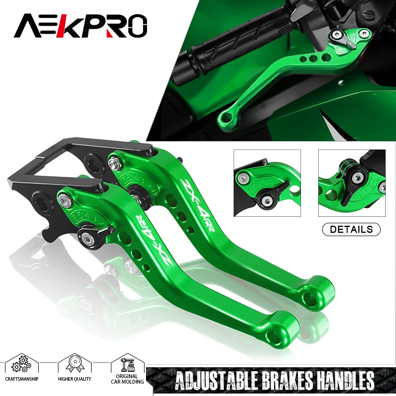 

New Motorcycle Accessories For ZX-4R ZX-4RR 2023-2024 CNC handlebar Adjustable Short Brake Clutch Levers Handles zx-4r zx-4rr