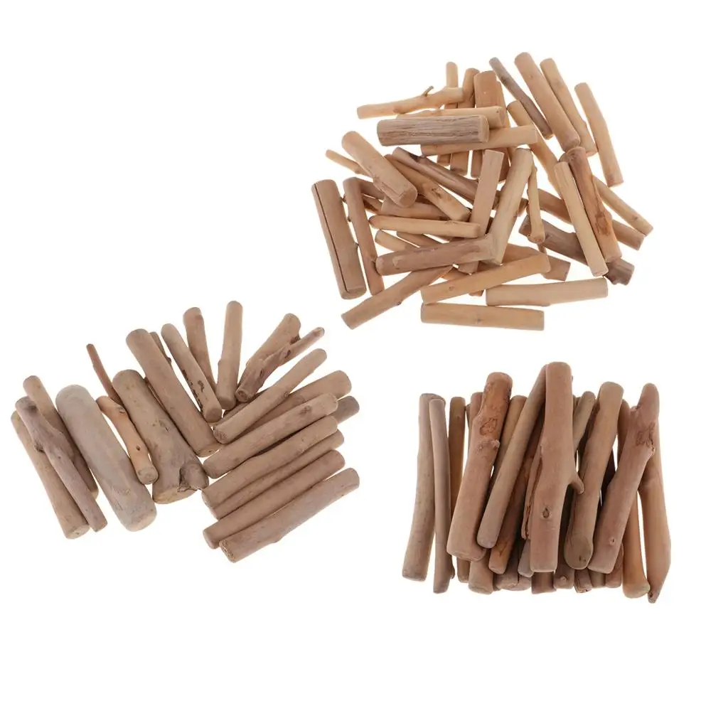 Morceaux de bois flotté collés pour l'artisanat, 125g, 250g